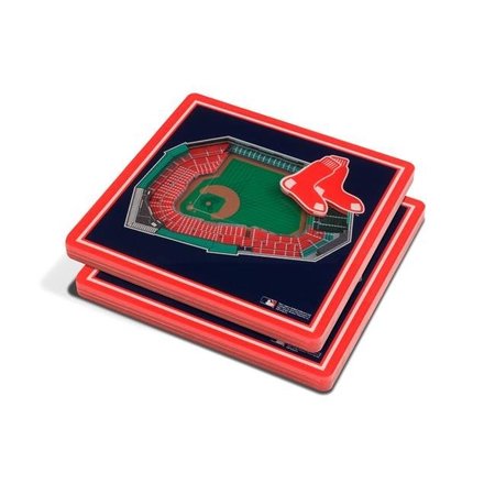 YOU THE FAN YouTheFan 9021322 MLB Boston Red Sox Fenway Park 3D StadiumViews Coaster Set - Pack of 2 9021322